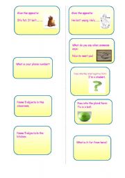 English Worksheet: role play