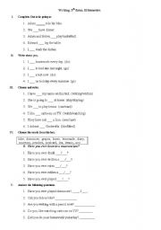 English worksheet: work-sheet