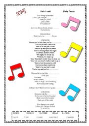 English Worksheet: Hot n cold