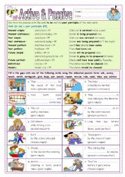 English Worksheet: Active & Passive (part 3)