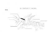 English Worksheet: My fantastic animal