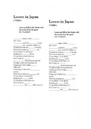 English Worksheet: Lovers in Japan