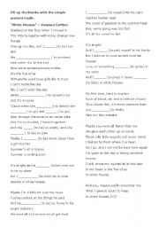 English Worksheet: Fill up the blanks