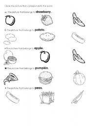 Kinds of food. 