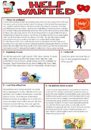 English Worksheet: PROBLEM PAGE- part 1