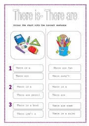 There is -there are (affirmative & negative) - 2 pages