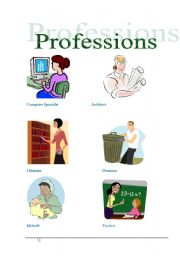 English worksheet: Professions