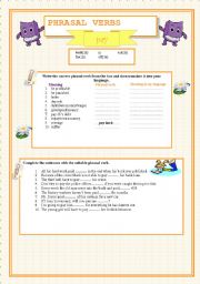 English Worksheet: Phrasal verbs-PAY