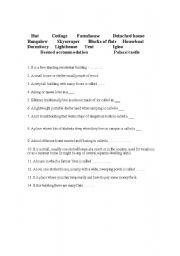 English Worksheet: Housing vocabulary