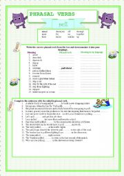 English Worksheet: Phrasal verbs - PULL