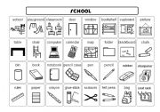 English Worksheet: school vocabulary