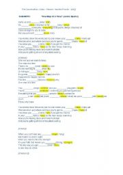 English worksheet: Song: One step at a time - Jordin Sparks