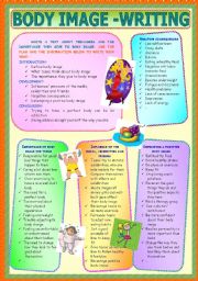 English Worksheet: Body Image - Writing