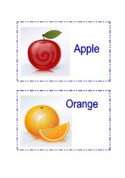 English worksheet: food flashcards - set  1 (2 `pages)