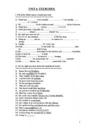 English worksheet: exercises (simple present)