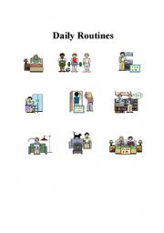 English worksheet: Daily Routines