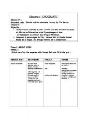 English Worksheet: CHARLIE AND THE CHOCOLATE FACTORY - Film by TIM BURTON