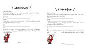 English worksheet: dear santa