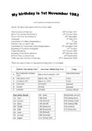 English Worksheet: ordinal numbers