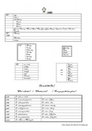 English worksheet: time prepositions