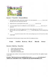 English Worksheet: Discourse Markers