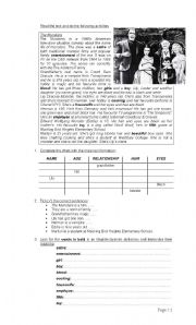 English Worksheet: The Munsters