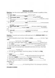 English Worksheet: Irregular Past Tense Verbs
