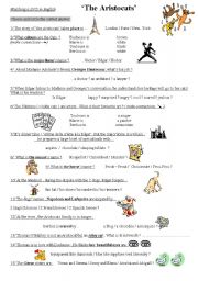 English Worksheet:  The Aristocats 