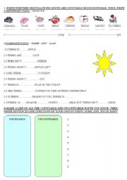 COUNTABLE AND UNCOUNTABLE NOUNS