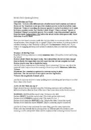 English Worksheet: Public Speaking: Inflection