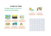 English Worksheet: Places in town