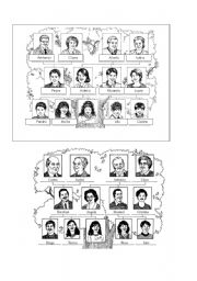 English Worksheet: The Family Tree