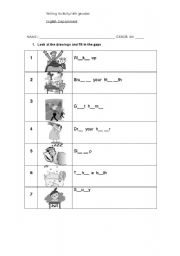 English Worksheet: Daily routines