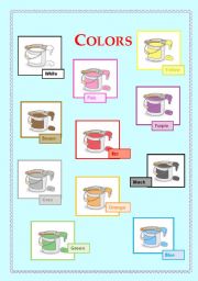 English Worksheet: Colors