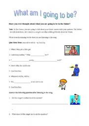 English Worksheet: Be going to - future 