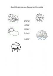 English worksheet: The weather