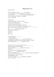 English Worksheet: Great song