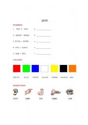 English Worksheet: General Quiz