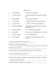 English Worksheet: Hair Spray the Movie Worksheet