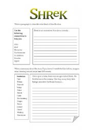 English Worksheet: Shrek 