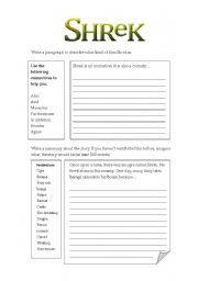 English worksheet: Shrek 