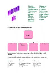 English worksheet: Jobs, training