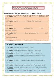 FIRST CONDITIONAL: IF OR UNLESS?