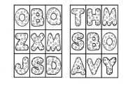 English worksheet: ALPHABET BINGO