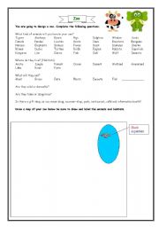 English Worksheet: Zoo Animals