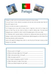 English Worksheet: Portugal