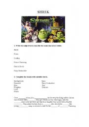 English Worksheet: shrek 2