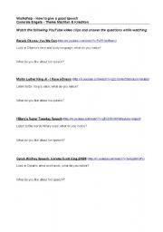 English Worksheet: how to give a good speech