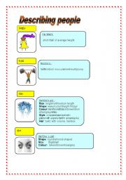 English worksheet: Describing people II