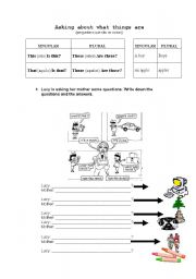 English Worksheet: Demonstrative